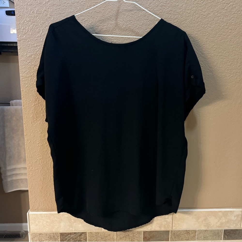 Maurices Delton Zipper Back Blouse